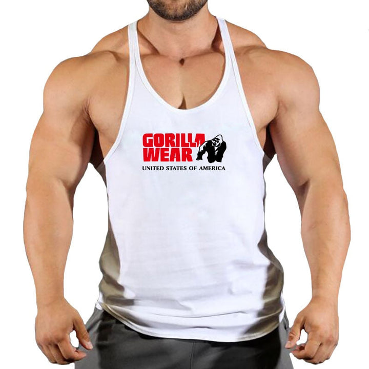 Męski tank top z luźnym krojem i modnym nadrukiem, idealny na lato. Zapewnia maksymalny komfort i swobodę.