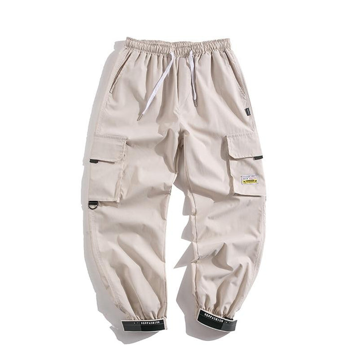 Męskie bojówki cargo z naszywkami, idealne do streetwearu. Wygodne, modne spodnie męskie w stylu casual.