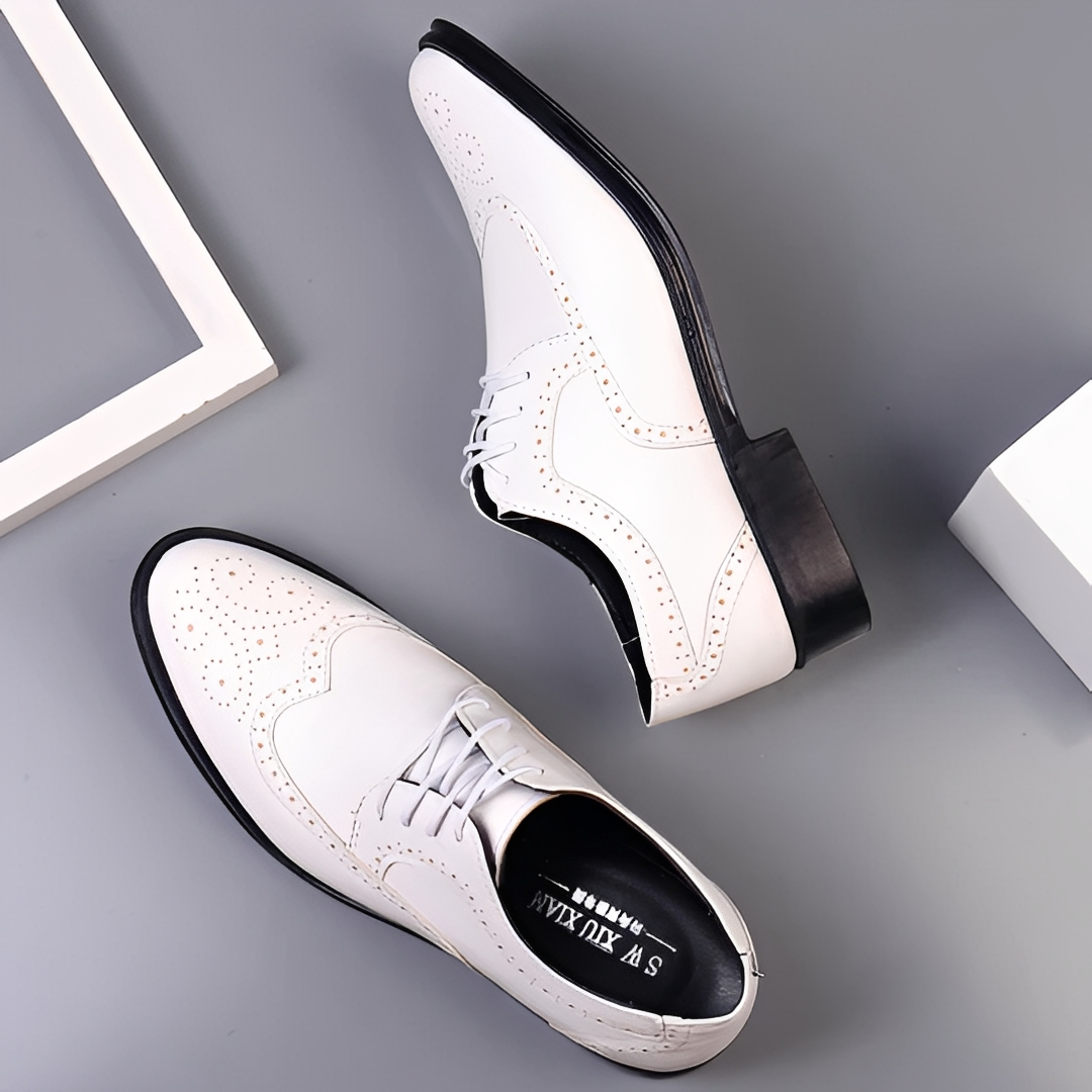 Męskie buty codzienne Earold, sznurowane, komfortowe. Idealne obuwie do pracy i na co dzień w stylu smart casual.