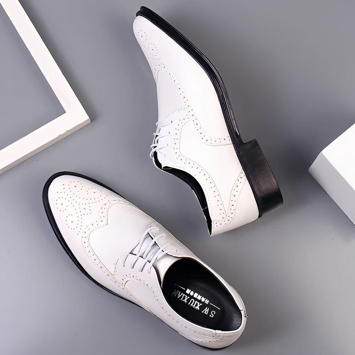 Męskie buty codzienne Earold, sznurowane, komfortowe. Idealne obuwie do pracy i na co dzień w stylu smart casual.