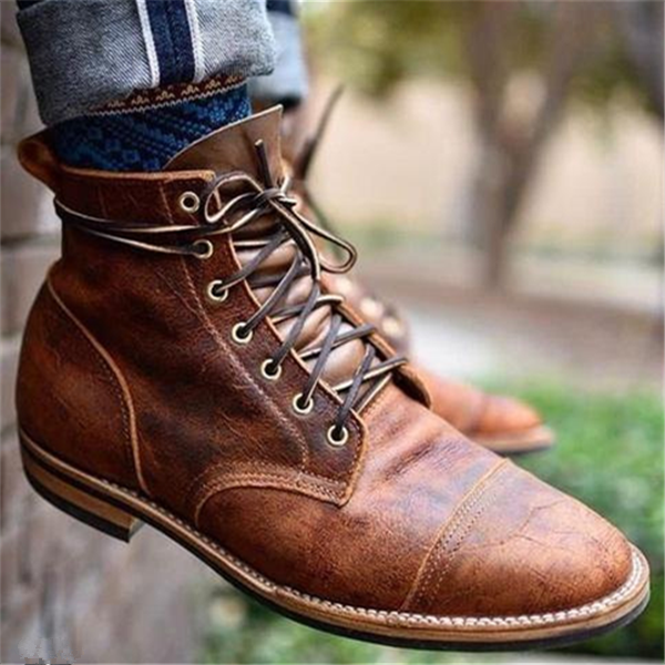 Stylowe męskie buty Halfdan, ręcznie robione. Eleganckie obuwie sznurowane, idealne do pracy i na specjalne okazje.