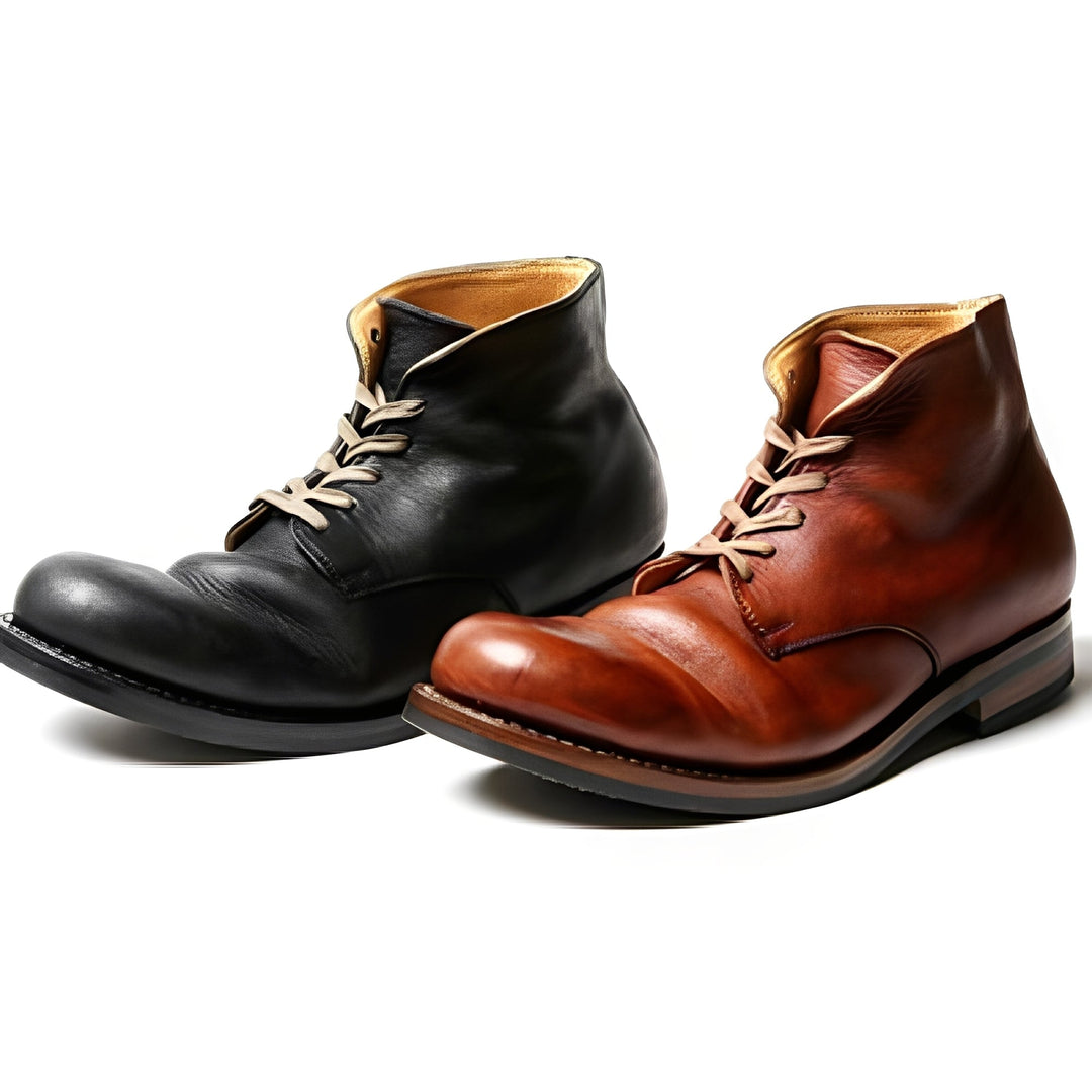 Czarne eleganckie buty męskie Roscoe. Wygodne botki do codziennego użytku i na specjalne okazje, obuwie zimowe.