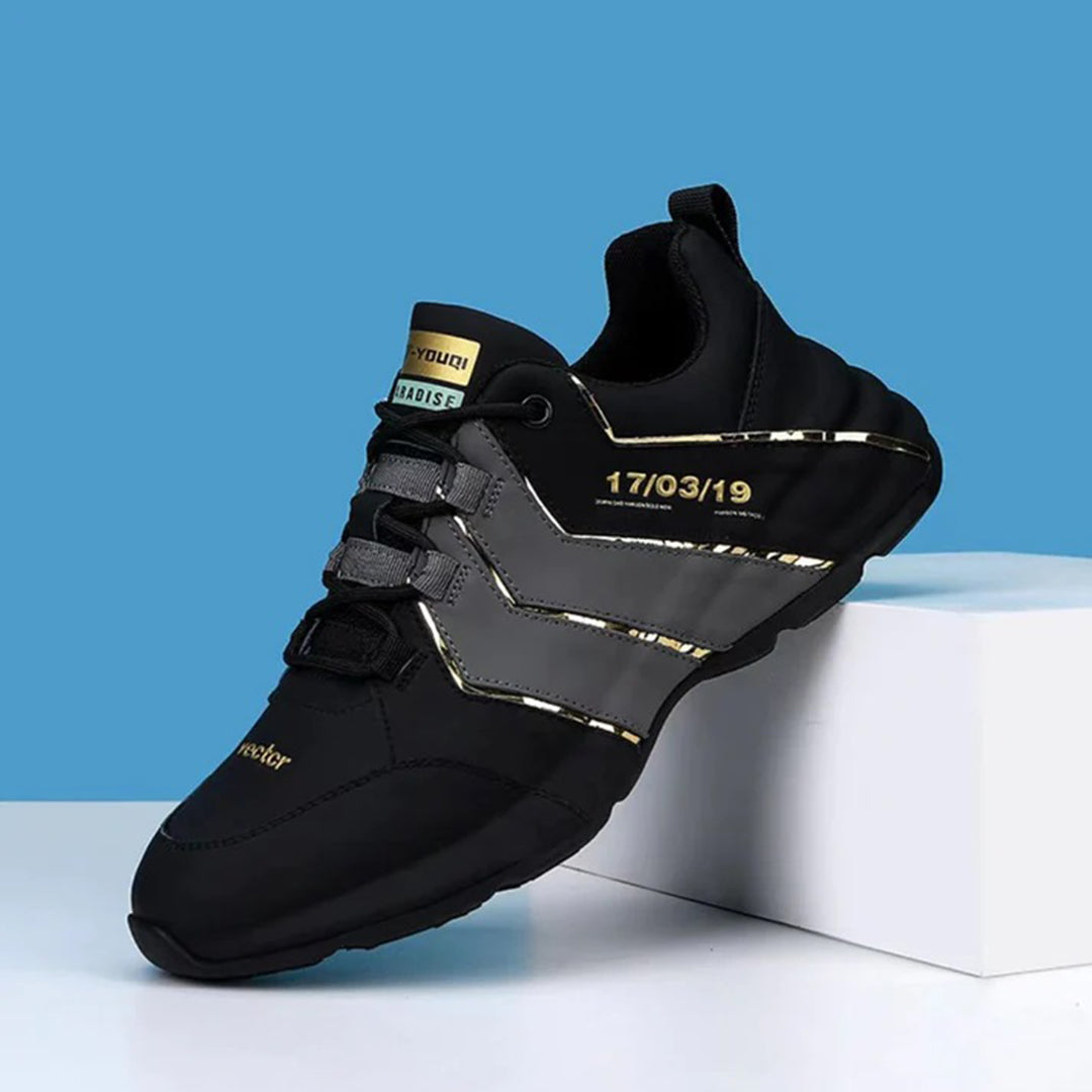 Uniwersalne męskie buty sportowe, oddychające sneakersy na co dzień i zimę. Wygodne obuwie miejskie.