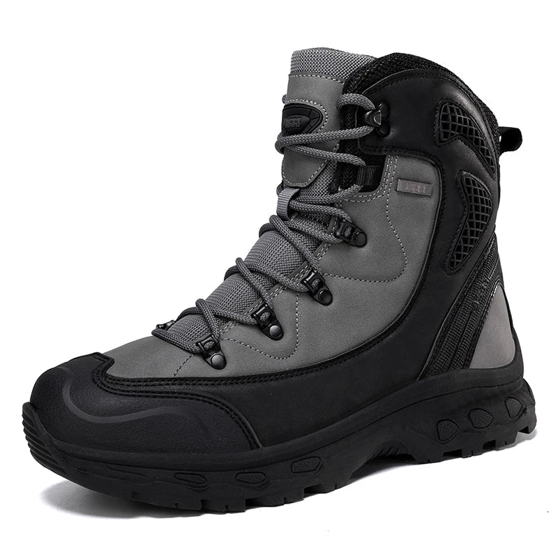 Męskie buty trekkingowe jesień/zima. Wysoka cholewka, komfort i doskonała przyczepność.