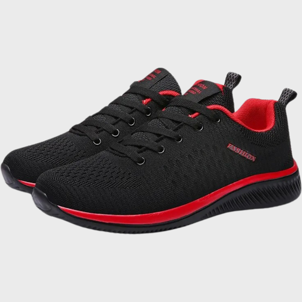 Czarne modne sneakersy męskie Kornelius na zimę, obuwie codzienne w miejskim stylu.