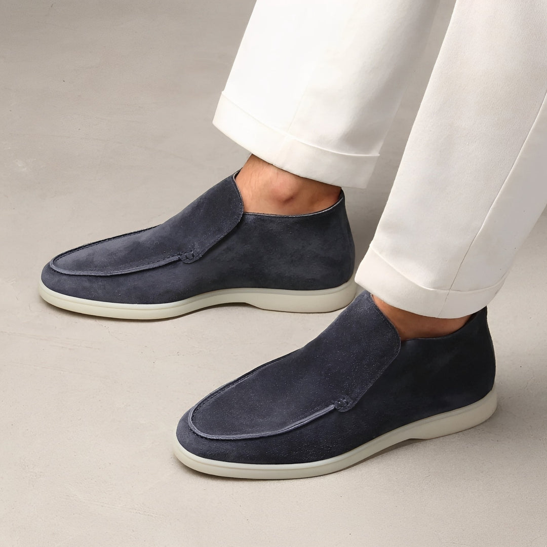 Eleganckie męskie mokasyny. Wygodne loafery na wiosnę i jesień, idealne do casualowych stylizacji.