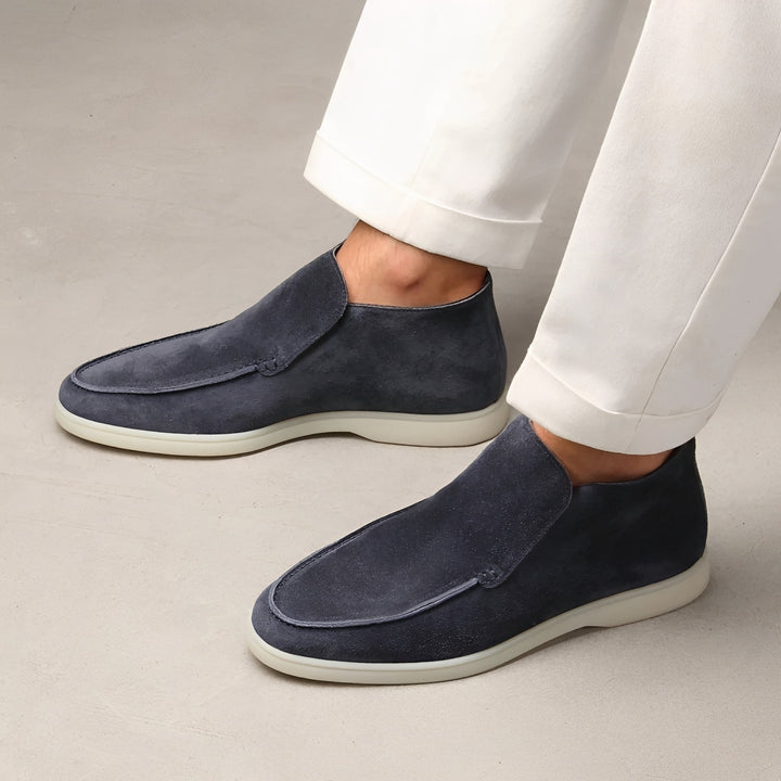 Eleganckie męskie mokasyny. Wygodne loafery na wiosnę i jesień, idealne do casualowych stylizacji.