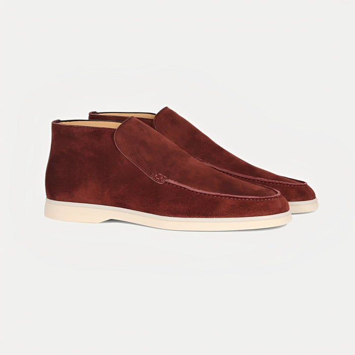 Męskie buty casualowe. Eleganckie loafery do noszenia na co dzień, wiosenne i jesienne obuwie.