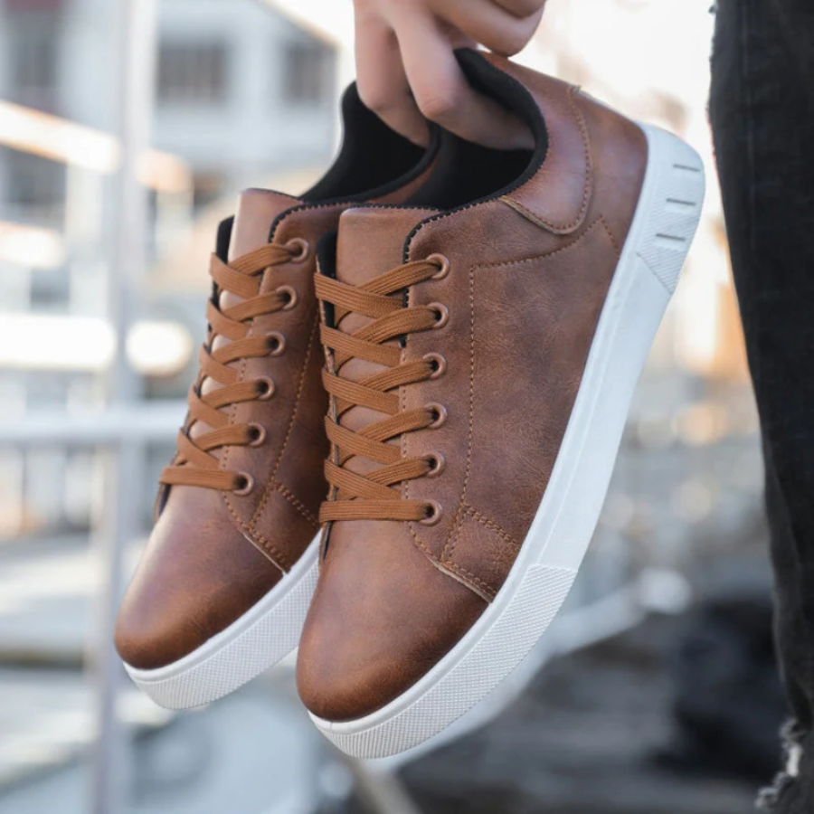 Męskie sneakersy w miejskim stylu. Wygodne i eleganckie buty męskie, doskonałe do codziennych, modnych outfitów.