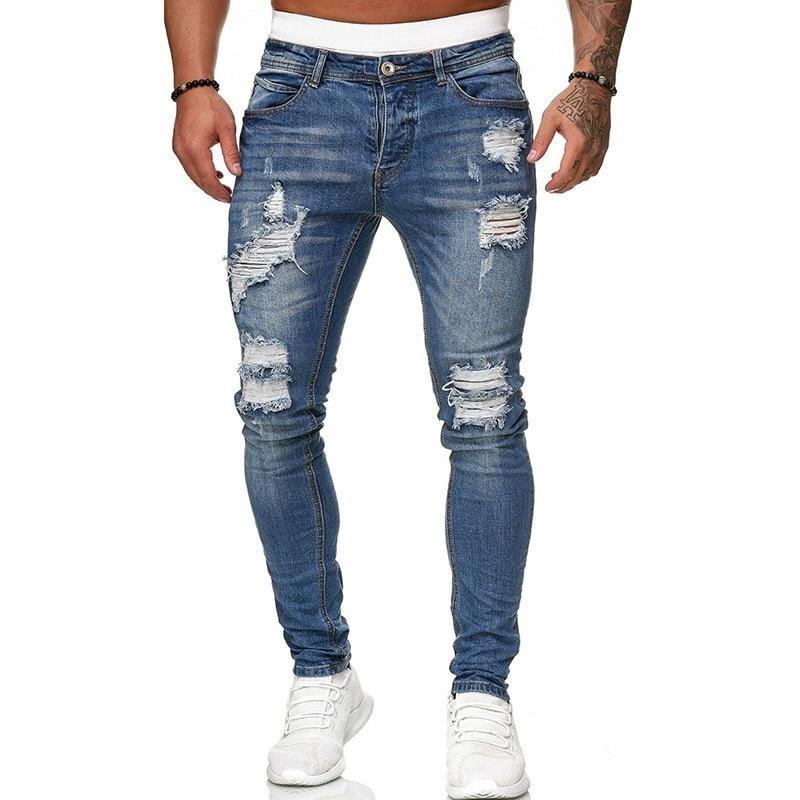 Szare męskie jeansy slim fit, casualowe spodnie męskie, stylowe i uniwersalne. Idealne do tworzenia miejskich looków.