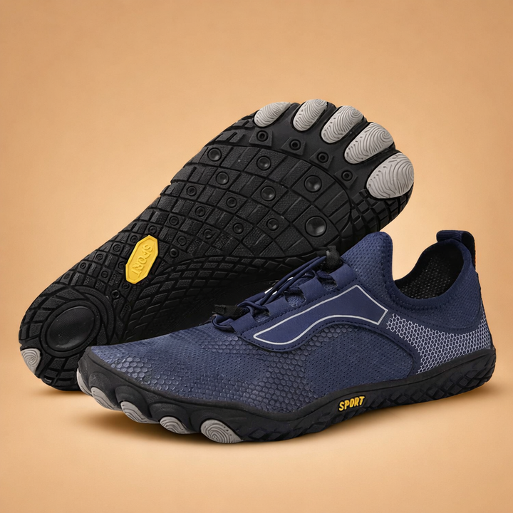 Męskie minimalistyczne buty barefoot, lekkie i elastyczne, do sportu, rekreacji i codziennych aktywności.