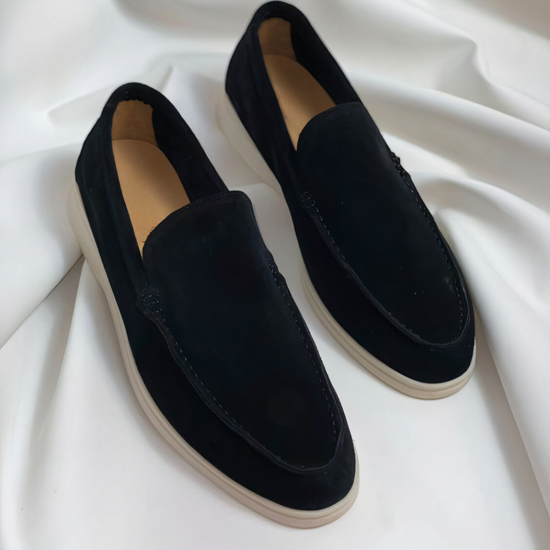 Męskie mokasyny Marlon, eleganckie i komfortowe buty wsuwane na wiosnę i lato. Idealne do stylizacji casual i formalnych.