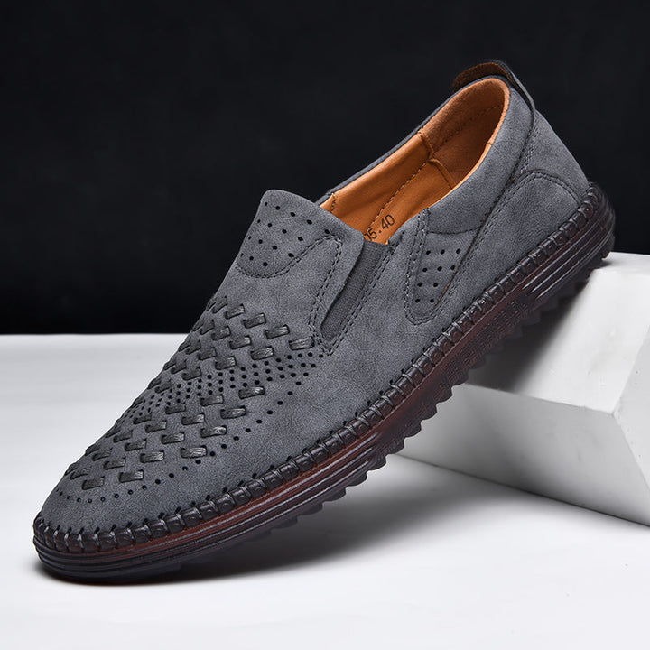 Eleganckie i komfortowe mokasyny męskie, idealne buty wsuwane na co dzień, wiosnę i lato.