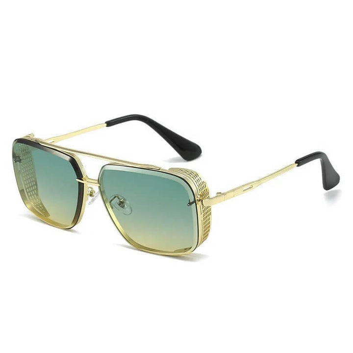 Stylowe męskie okulary przeciwsłoneczne retro. Ponadczasowy design, niezbędny dodatek dla mężczyzny.