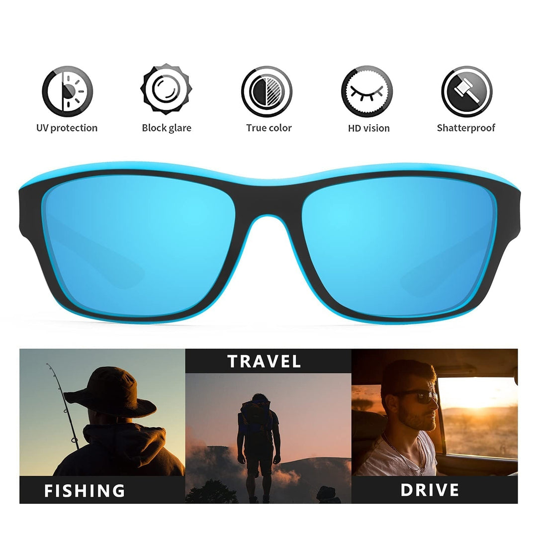 Męskie okulary sportowe PolarSport Pro – stylowy dodatek do aktywności outdoorowych. Polaryzacja i UV400 dla komfortu.