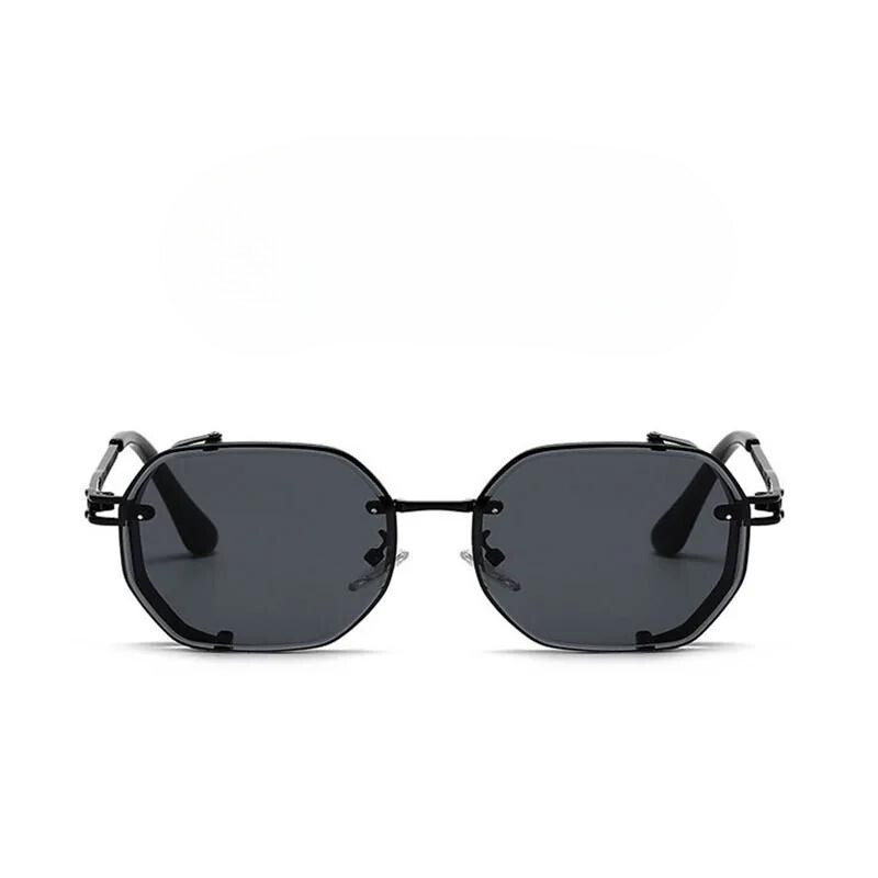 Oryginalne męskie okulary przeciwsłoneczne steampunk. Unikalny design, styl retro, zapewniają pełną ochronę UV.