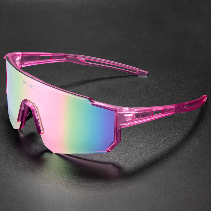 Męskie okulary rowerowe z niebieskimi soczewkami, ochrona UV400, do jazdy w terenie.