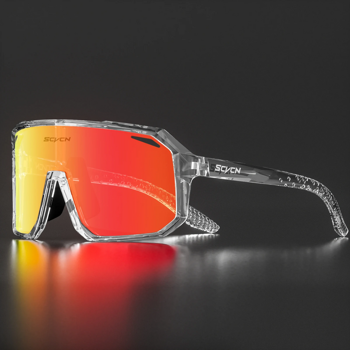 Wytrzymałe okulary sportowe męskie z soczewkami polaryzacyjnymi, UV400.
