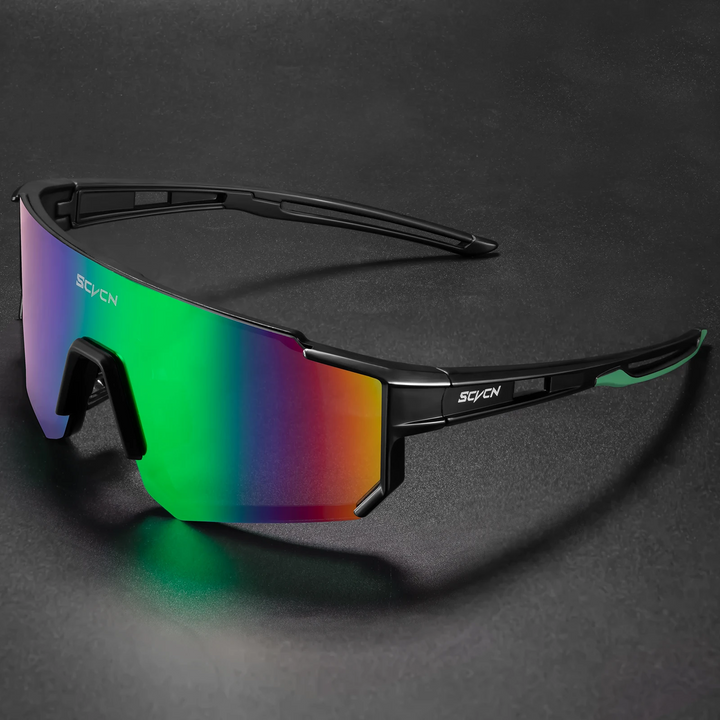 Uniwersalne męskie okulary sportowe UV400, do jazdy na szosie, MTB i trekking.
