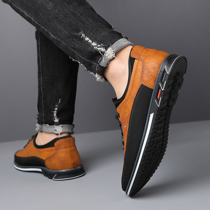 Antypoślizgowe męskie obuwie sportowe, sneakersy z solidną podeszwą dla bezpieczeństwa i komfortu.