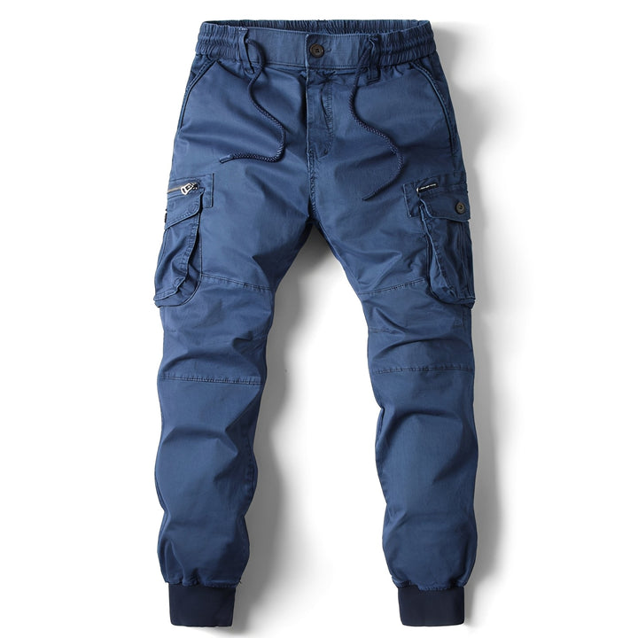 Spodnie męskie cargo jogger khaki, modne i praktyczne na każdą okazję.
