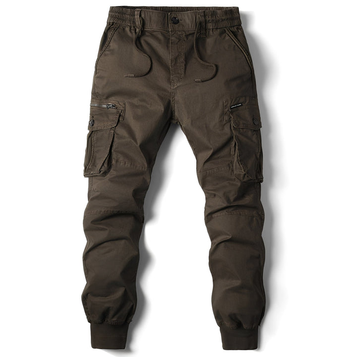 Komfortowe męskie spodnie cargo jogger do noszenia na co dzień, w modnym designie.