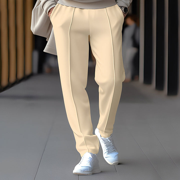 Męskie spodnie Franklin, luźne i proste, uniwersalne do stylizacji casual, smart casual i codziennych.