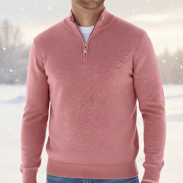 Stylowy sweter męski smart casual prezentowany na manekinie