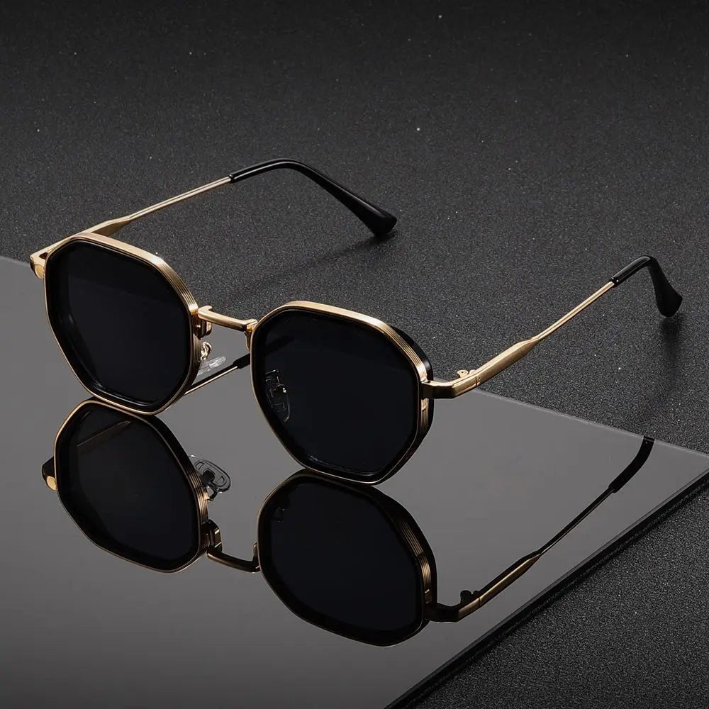 Czarne damskie okulary przeciwsłoneczne w stylu vintage