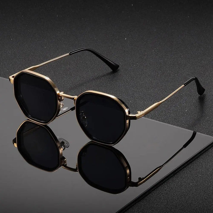 Czarne damskie okulary przeciwsłoneczne w stylu vintage