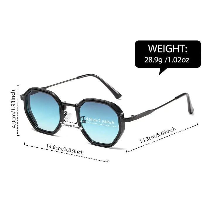 Stylowe okulary fashion w stylu retro, zbliżenie na oprawki i detale