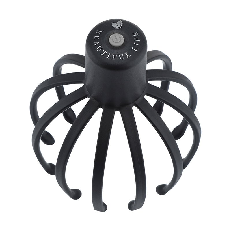Masażer głowy Octopus z 12 ramionami, elektryczny, do głębokiego relaksu i ukojenia skalpu.