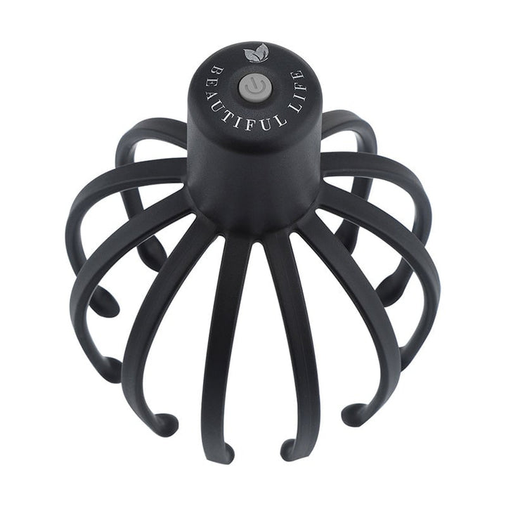 Masażer głowy Octopus z 12 ramionami, elektryczny, do głębokiego relaksu i ukojenia skalpu.