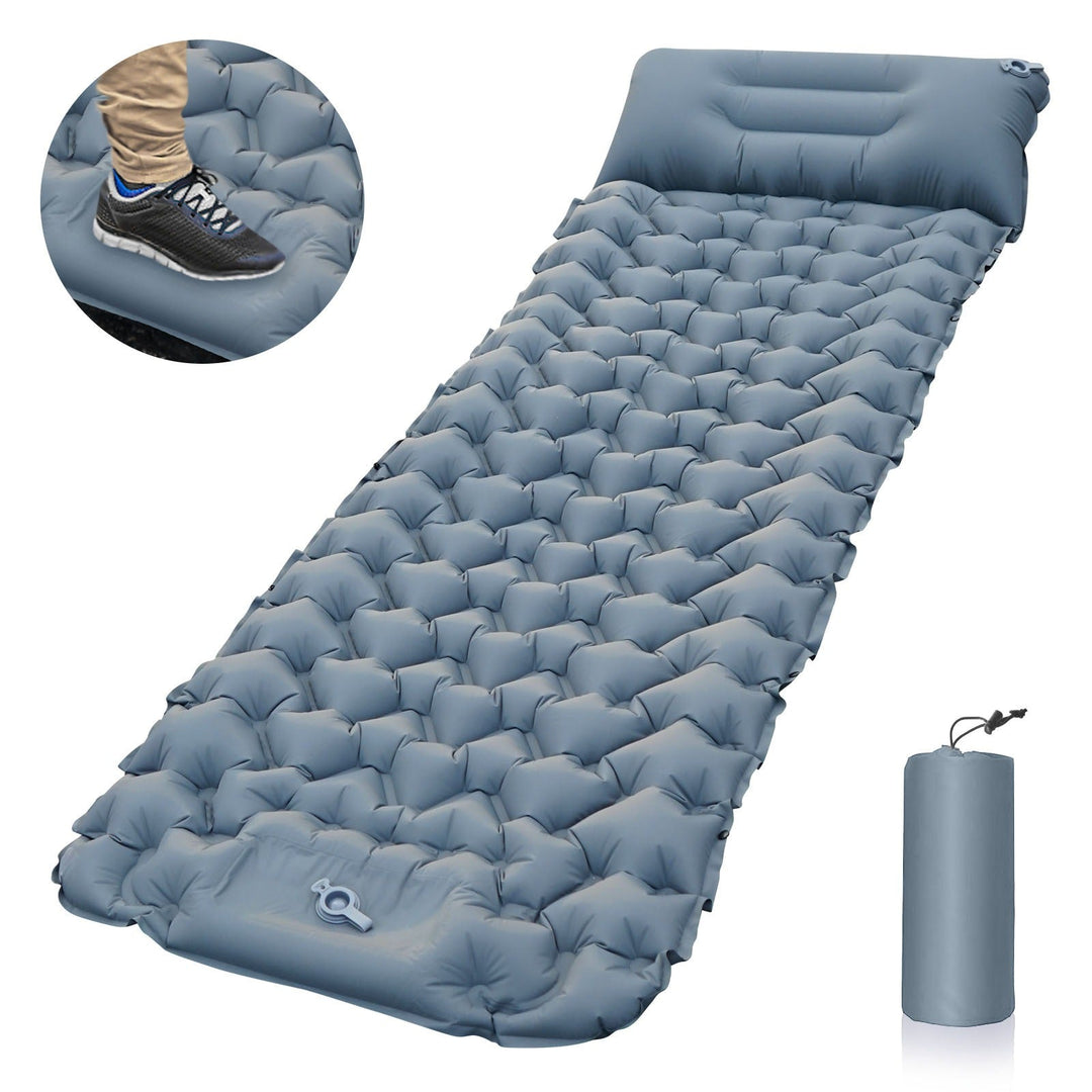 Wodoodporna mata do spania AirRest, idealna na outdoor. Kompaktowa i ultralekka, z wbudowaną pompką.