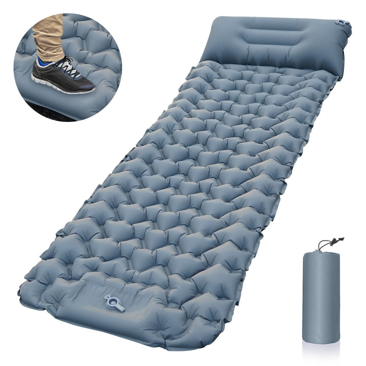 Wodoodporna mata do spania AirRest, idealna na outdoor. Kompaktowa i ultralekka, z wbudowaną pompką.