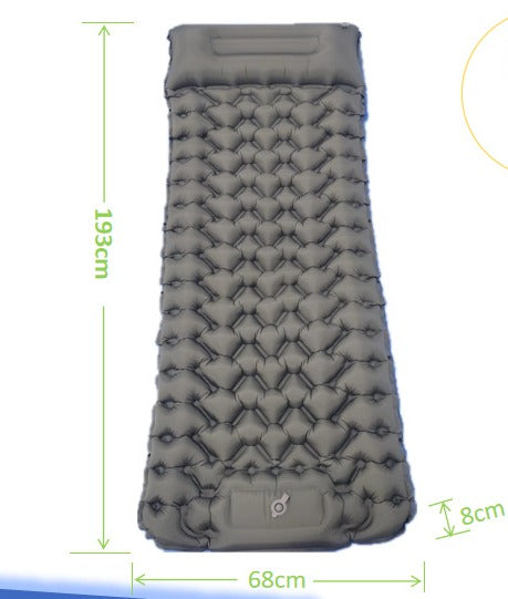 Ultralekka mata turystyczna AirRest z pompką, łatwa w transporcie. Niezbędna na kemping i trekking.