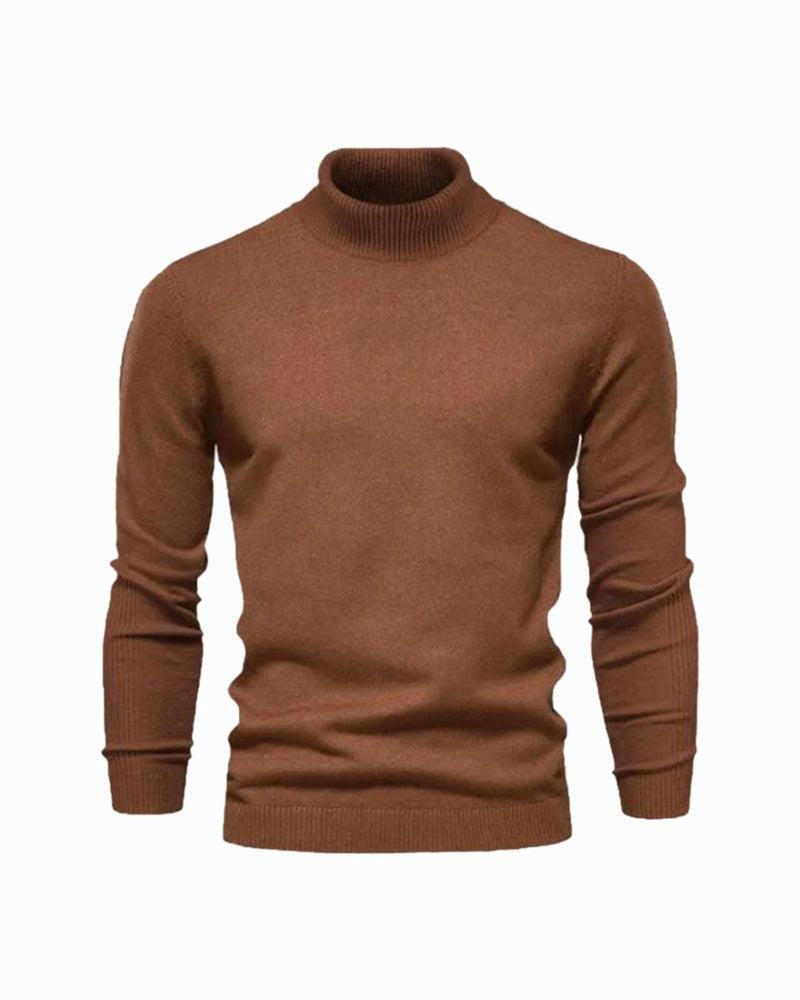 Wysokiej jakości męski golf elegancki, splot dzianinowy