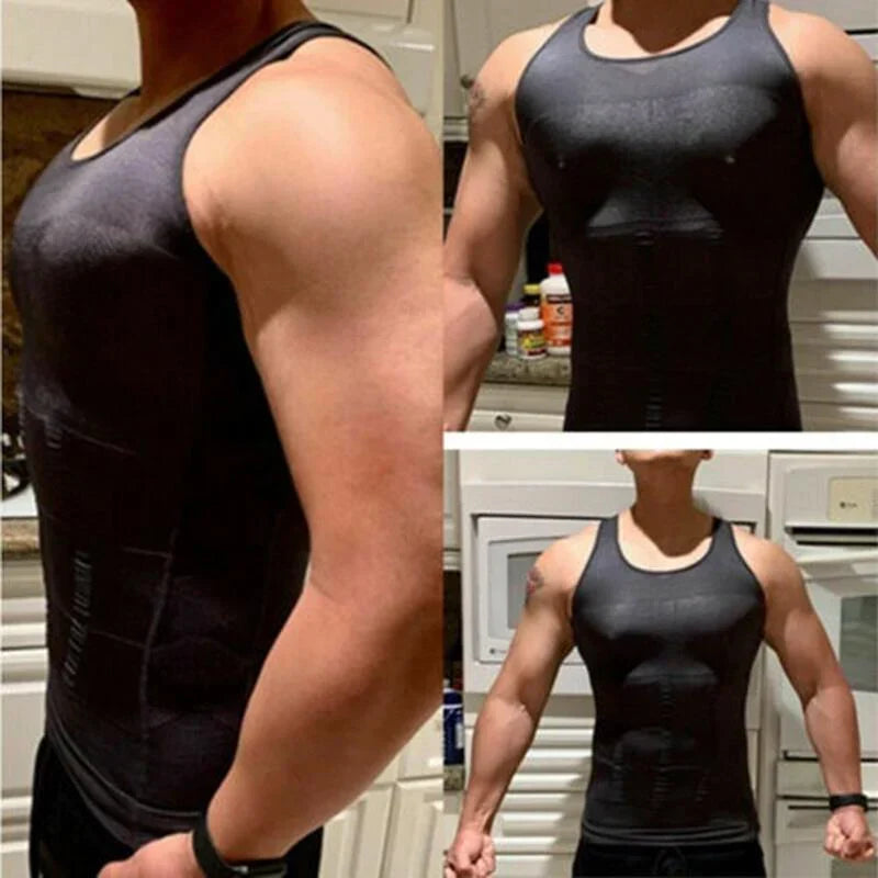 Biała męska odzież modelująca Massimo typu shapewear na co dzień