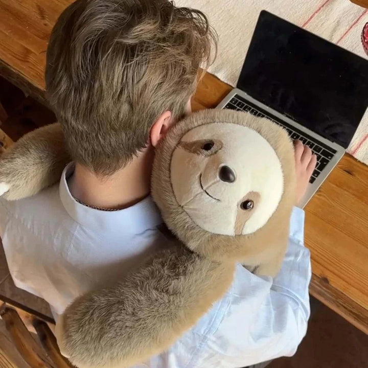 Puszysta poduszka antystresowa 45 cm, towarzysz snu i relaksu z ekologicznego futra.