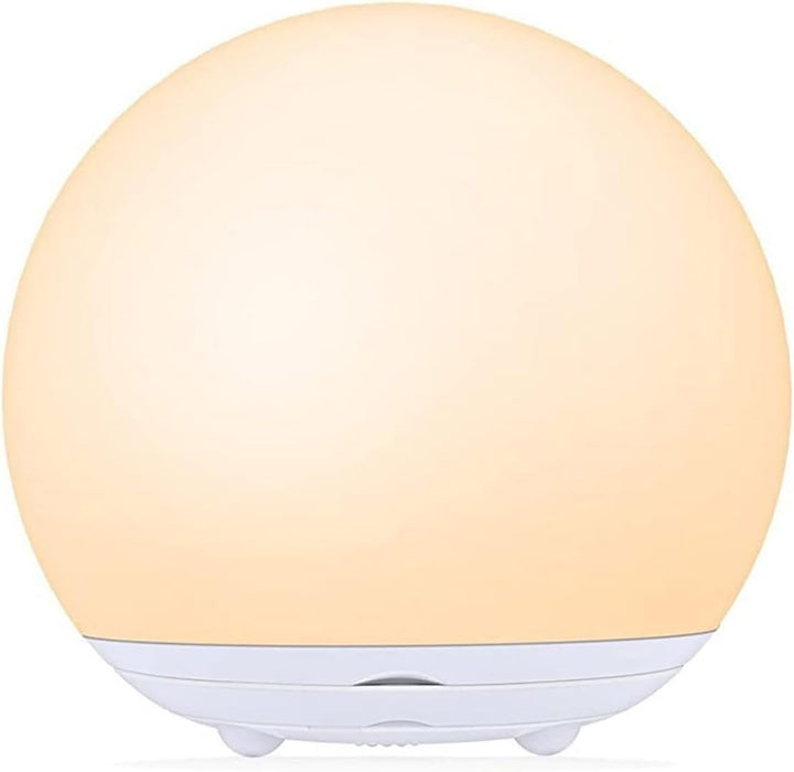 Urocza lampka nocna silikonowa dla dzieci, przyciemniana, stwarza spokojną atmosferę w pokoju malucha, ładowalna.