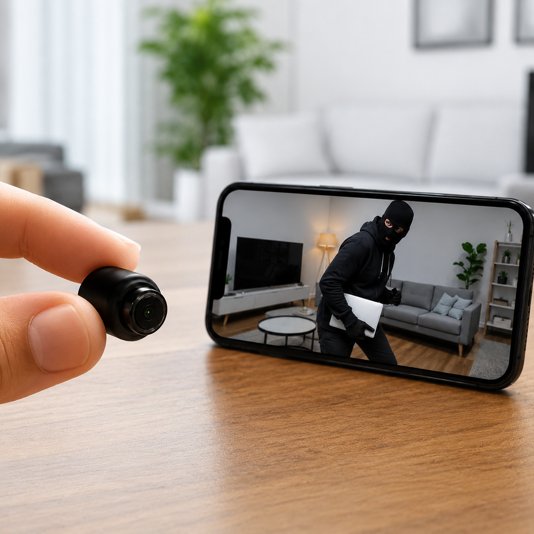 Mini kamera WiFi 1080P do dyskretnego monitoringu domu, detekcja ruchu, widzenie nocne, bezpieczeństwo.