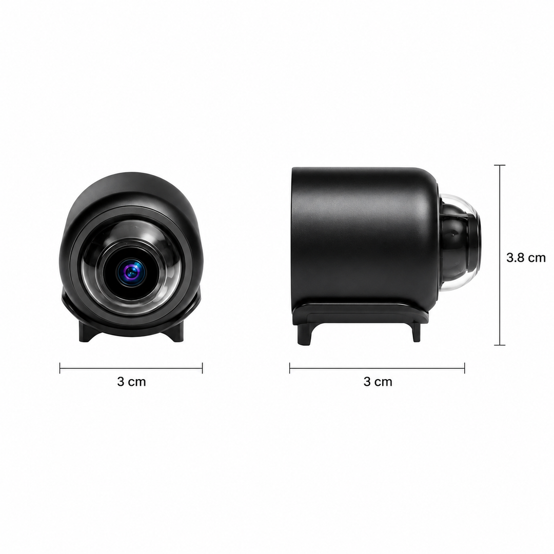 Kompaktowa mini kamera WiFi 1080P do monitoringu domu, zapewnia bezpieczeństwo i obraz Full HD.