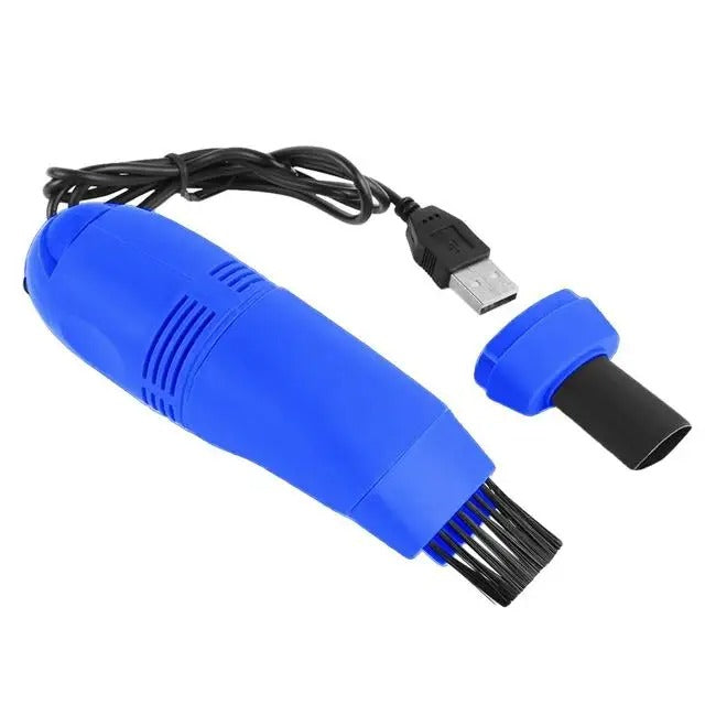 Nowoczesny gadżet: przenośny mini odkurzacz USB. Szybkie sprzątanie biurka i klawiatury.