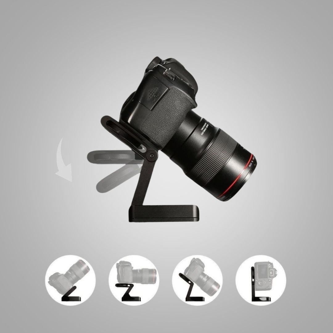 Mini statyw fotograficzny z aluminium, lekki i kompaktowy. Podróżny statyw z uchylną głowicą, idealny dla mobilnych filmowców.