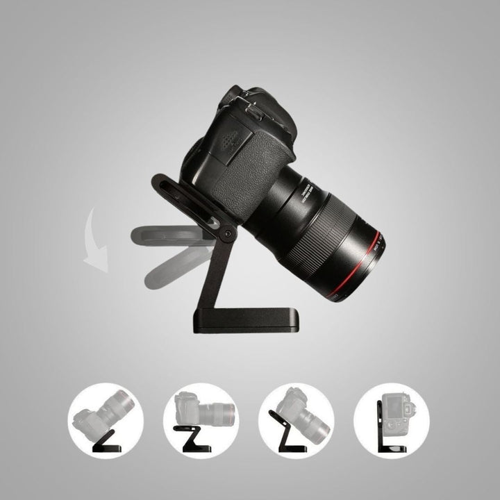 Mini statyw fotograficzny z aluminium, lekki i kompaktowy. Podróżny statyw z uchylną głowicą, idealny dla mobilnych filmowców.