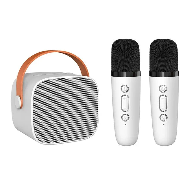 Rozkręć imprezę! Mini system karaoke z głośnikiem Bluetooth i mikrofonem, przenośny do śpiewania.