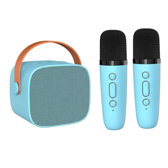 Kompletny zestaw karaoke: głośnik Bluetooth, mikrofon. System do domowej rozrywki i każdej imprezy.