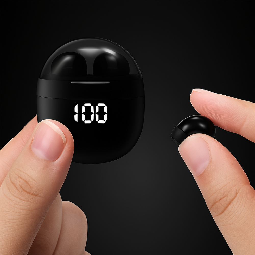 Miniaturowe słuchawki bezprzewodowe douszne Bluetooth, idealne do snu, komfortowe i lekkie.