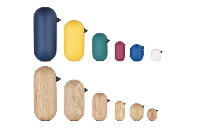 Nowoczesna, minimalistyczna dekoracja do domu – drewniany ptaszek.