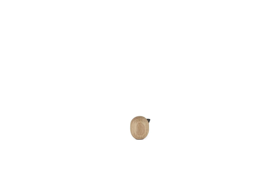 Elegancka figurka ptaszka z drewna, minimalistyczny prezent do domu.